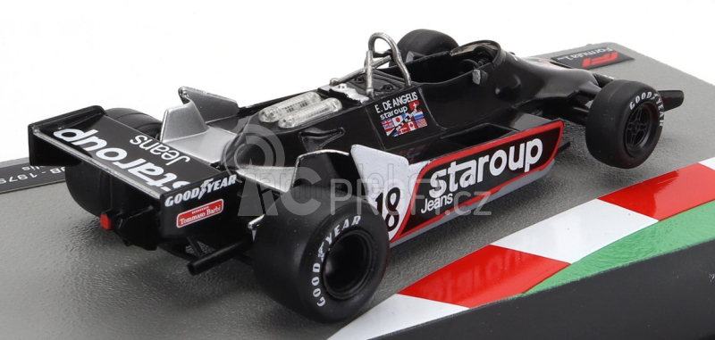 Edicola Shadow F1  Dn9 N 18 Season 1979 Elio De Angelis 1:43 Černá Stříbrná