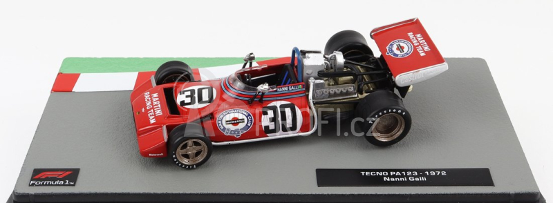 Edicola Tecno F1  Pa123 Team Martini Racing N 30 Season 1972 Nanni Galli 1:43 Red