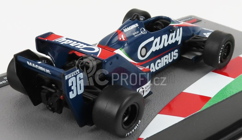 Edicola Toleman F1  Tg183b N 36 Season 1983 Bruno Giacomelli 1:43 Modrá Červená