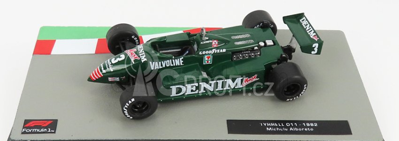 Edicola Tyrrell F1  011 Denim N 3 Season Gp 1982 Michele Alboreto 1:43 Zelená