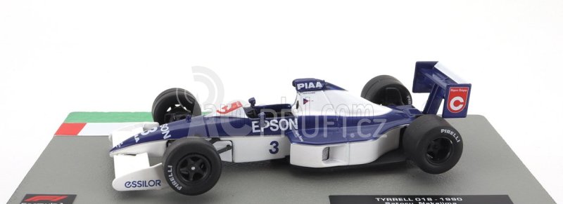 Edicola Tyrrell F1  018 Ford N 3 Season 1990 Satoru Nakajima 1:43 Modrá Bílá