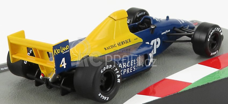 Edicola Tyrrell F1  Ford 018 N 4 Season 1989 Jean Alesi 1:43 Modrá Žlutá