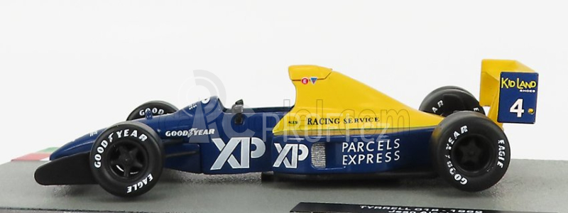 Edicola Tyrrell F1  Ford 018 N 4 Season 1989 Jean Alesi 1:43 Modrá Žlutá