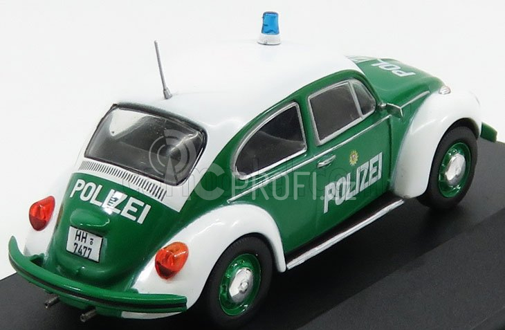 Edicola Volkswagen Beetle 1200 Polizei 1977 1:43 Zelená Bílá