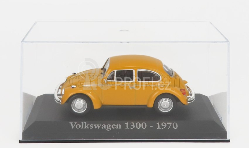 Edicola Volkswagen Beetle Kafer 1300 1970 - Con Vetrina - With Showcase 1:43 Žlutá