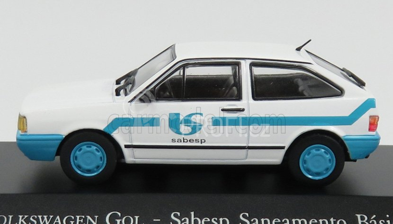 Edicola Volkswagen Gol Sabesp Saneamento Basico 1980 1:43 Bílá Světle Modrá