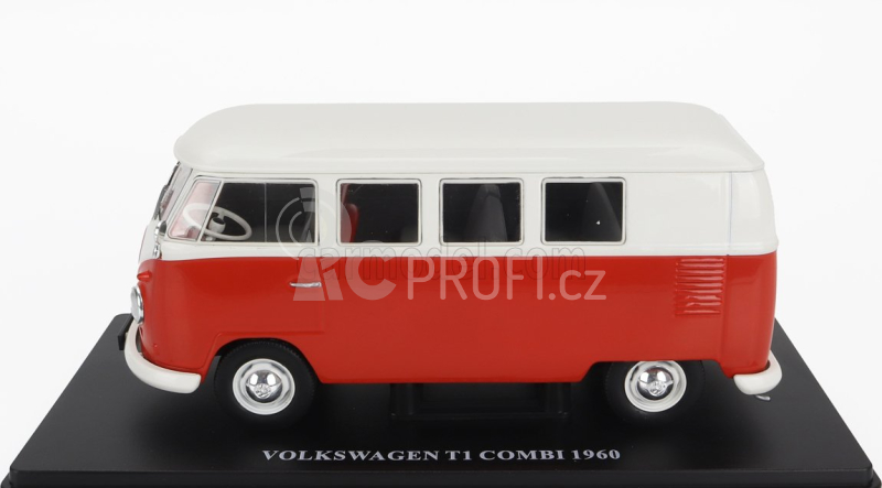 Edicola Volkswagen T1 Kombi Minibus 1960 1:24 Červená Bílá