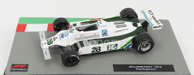 Edicola Williams F1  Fw07 N 28 Season 1979 Clay Regazzoni 1:43 Zelená Bílá