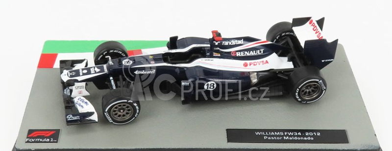 Edicola Williams F1  Fw34 Cosworth N 18 Season 2012 Pastor Maldonado 1:43 Modrá Bílá