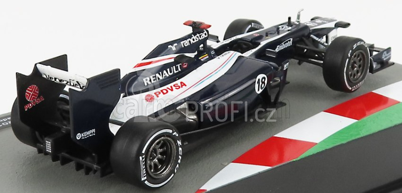 Edicola Williams F1  Fw34 Cosworth N 18 Season 2012 Pastor Maldonado 1:43 Modrá Bílá