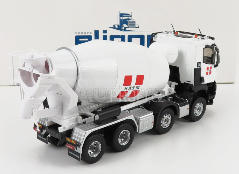 Eligor Renault C430 Satm Truck Tanker Cement Mix Betoniera 2021 1:43 Bílá Červená