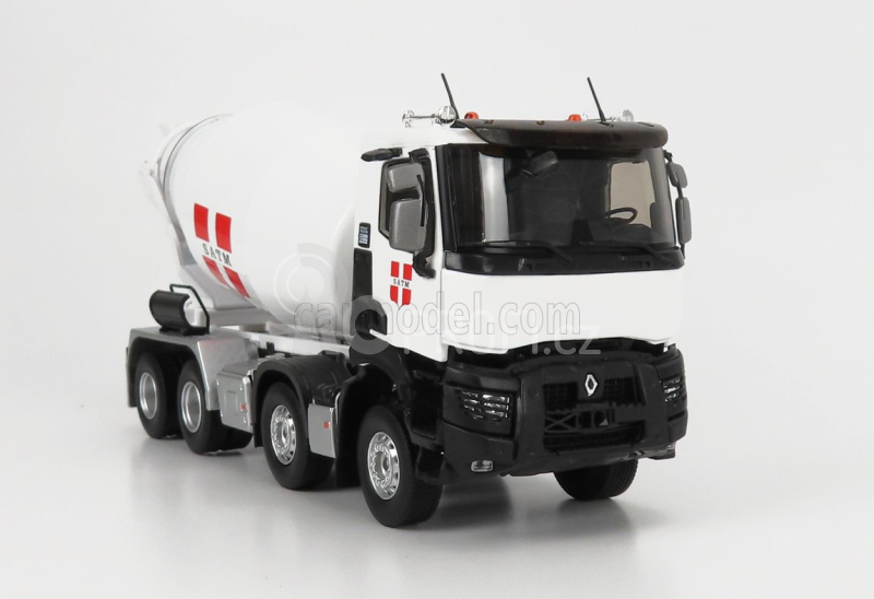 Eligor Renault C430 Satm Truck Tanker Cement Mix Betoniera 2021 1:43 Bílá Červená