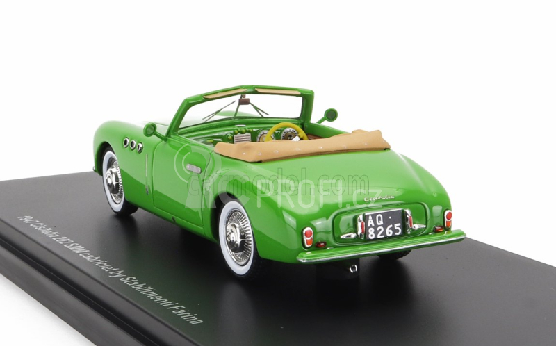 Esval model Cisitalia 202 Sc Stabilimenti Farina Cabriolet Open 1947 1:43 Zelená