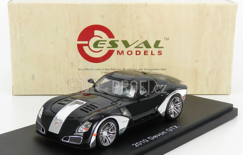 Esval model Devon Gtx 2010 1:43 Černý Chrom