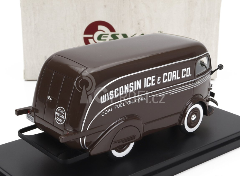 Esval model International D-300 N 600 Van Wisconsin Ice & Coal Co. 1938 1:43, hnědá