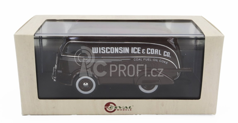 Esval model International D-300 N 600 Van Wisconsin Ice & Coal Co. 1938 1:43, hnědá