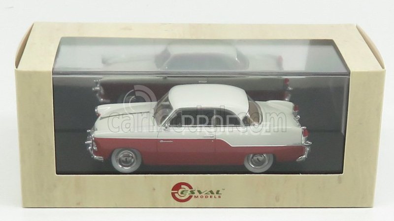 Esval model Willys Aero Bermuda 2-door Hard-top 1955 1:43 Červená Bílá