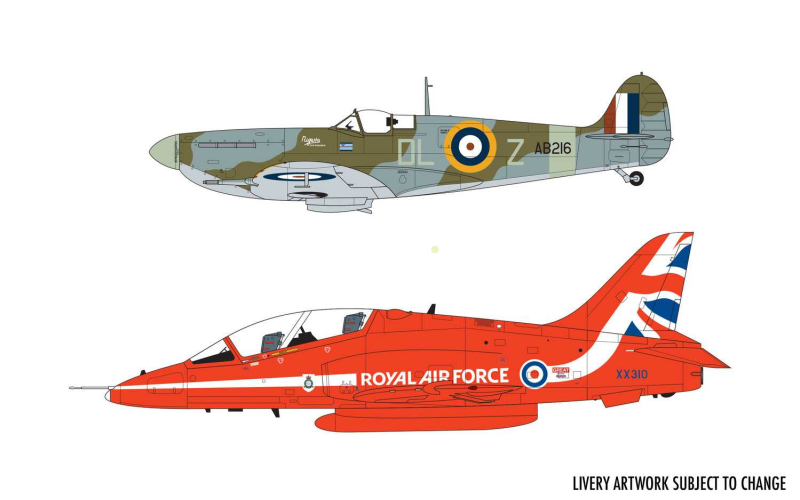 Gift Set letadla A50187 - Best of British Spitfire and Hawk (1:72)