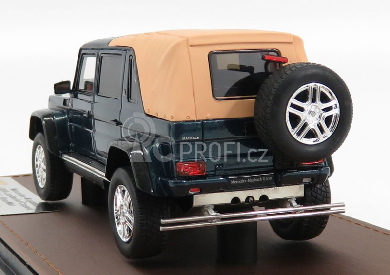 Glm-models Mercedes benz G-class G650 Maybach Close Roof 2017 1:43 Designo Blue Met