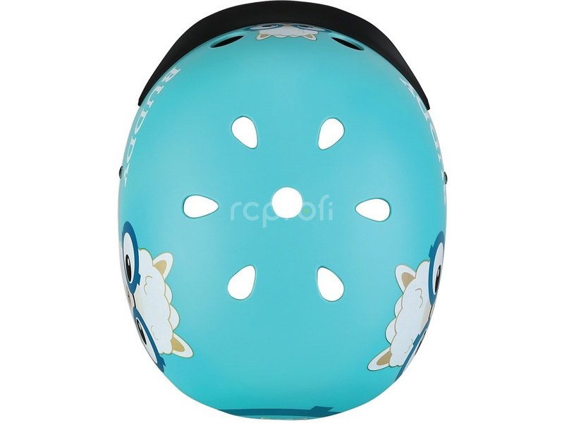 Globber - Dětská přilba Elite Lights Sky Blue Buddy XS/S