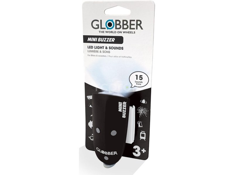 Globber - Mini Buzzer světlo se zvonkem Deep Pink