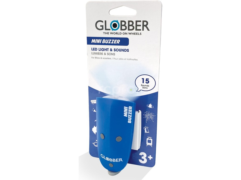 Globber - Mini Buzzer světlo se zvonkem Navy Blue