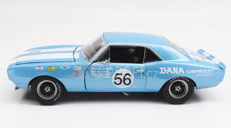 Gmp Chevrolet Camaro Z/28 Coupe N 56 Trans Am 1967 P.dombroskj 1:18 Světle Modrá Bílá