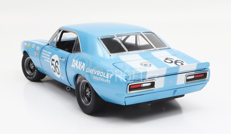 Gmp Chevrolet Camaro Z/28 Coupe N 56 Trans Am 1967 P.dombroskj 1:18 Světle Modrá Bílá