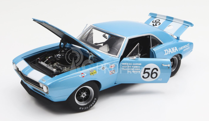 Gmp Chevrolet Camaro Z/28 Coupe N 56 Trans Am 1967 P.dombroskj 1:18 Světle Modrá Bílá