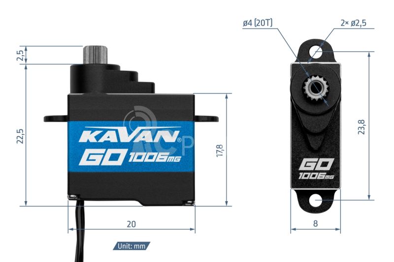 GO-1006MG (0.052s/60°, 3.0kg.cm)