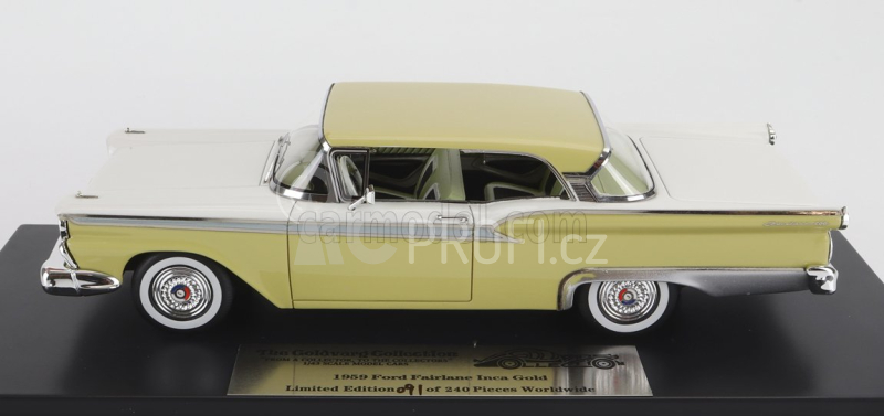 Goldvarg Ford usa Fairlane 1959 1:43 Žlutá Bílá