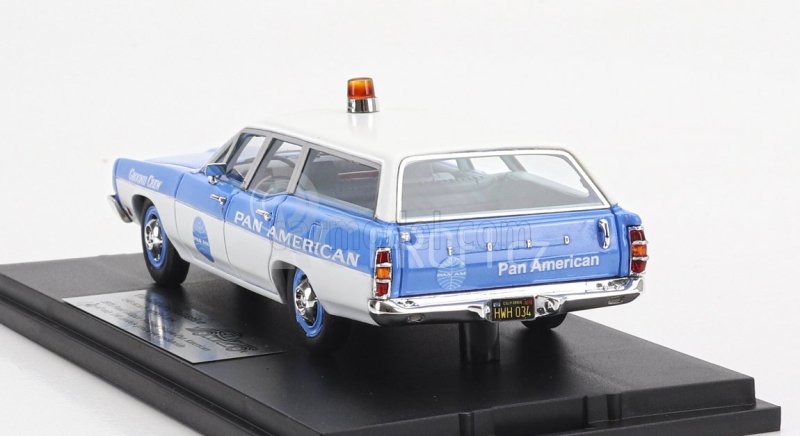 Goldvarg Ford usa Galaxie Sw Station Wagon Pan America Airways 1970 1:43 Bílá Světle Modrá