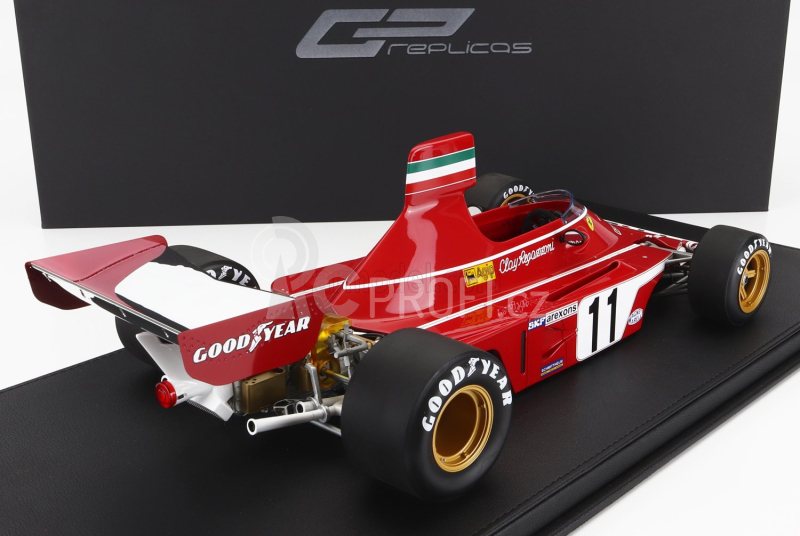 Gp-replicas Ferrari F1  312 B3 N 11 4th Brazil Gp 1975 Clay Regazzoni 1:12 Red