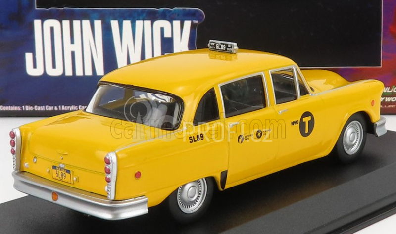 Greenlight Checker Marathon Taxi 1974 - John Wick Iii Parabellum Movie 1:43 Žlutá