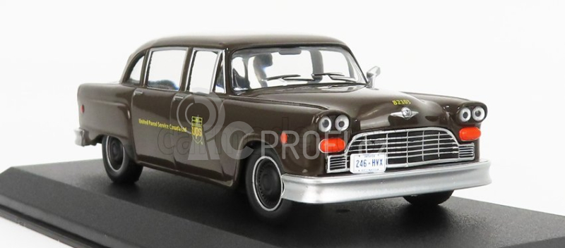 Greenlight Checker Taxi Cab Ups Canada 1975 1:43 Brown