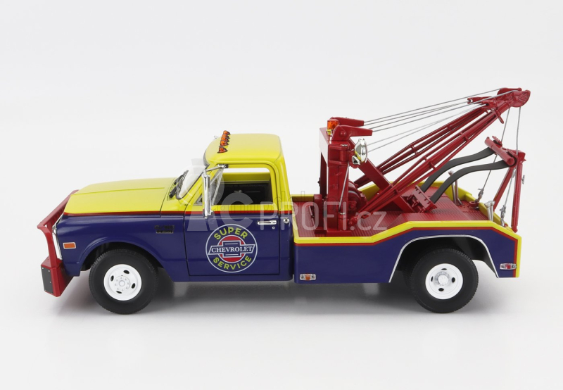 Greenlight Chevrolet C-30 Truck 1969 Odtahový vůz 1:18, modrožlutá