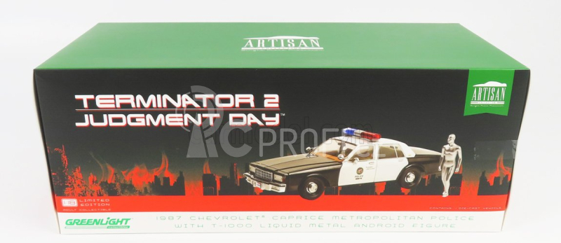 Greenlight Chevrolet Caprice Metropolitan Police 1987 - Terminator 2 Movie 1991 1:18