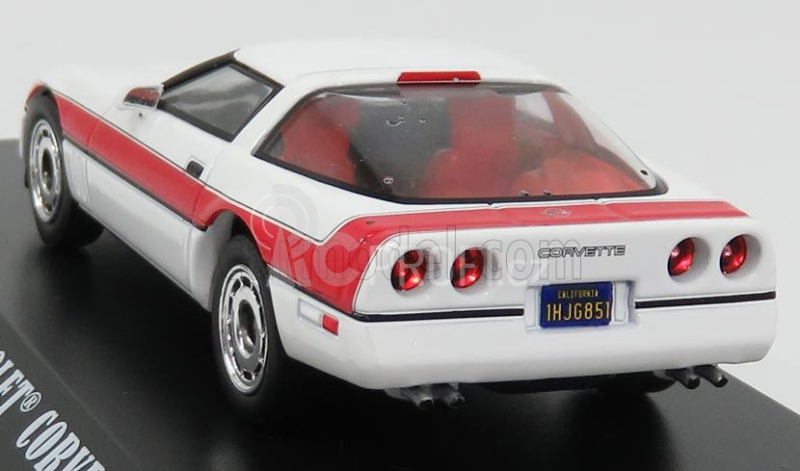 Greenlight Chevrolet Corvette C4 The A-team 1984 1:43 Bílá Červená