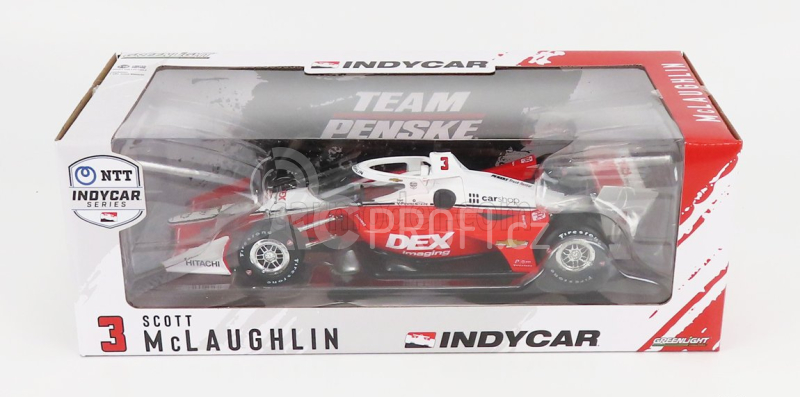 Greenlight Chevrolet Team Penske Dex Imaging N 3 1:18, červenobílá