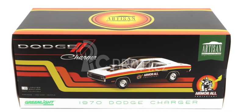 Greenlight Dodge Charger Coupe 1970 1:18 Bílá Černá Červená Žlutá