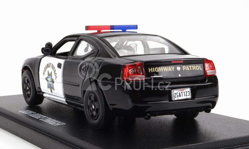 Greenlight Dodge Charger Coupe California Highway Patrol 2006 - The Rookie 1:43 Černá Bílá