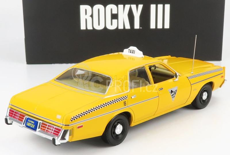 Greenlight Dodge Monaco Taxi City Cab Co 1978 - Rocky Iii Movie 1:18 Žlutá