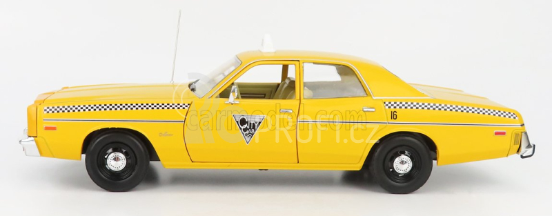 Greenlight Dodge Monaco Taxi City Cab Co 1978 - Rocky Iii Movie 1:18 Žlutá