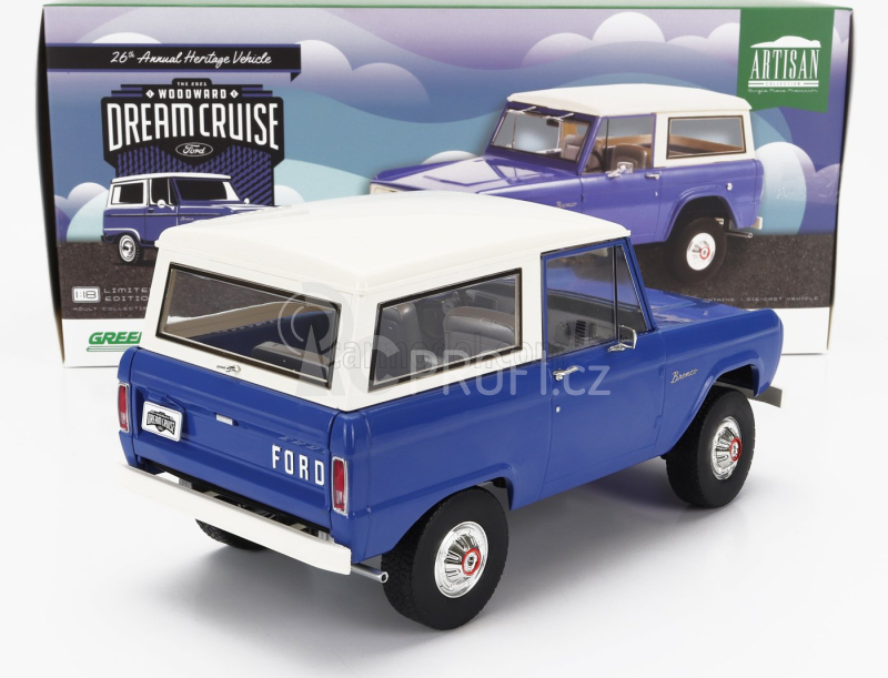 Greenlight Ford usa Bronco 1966 1:18 Modrá Bílá