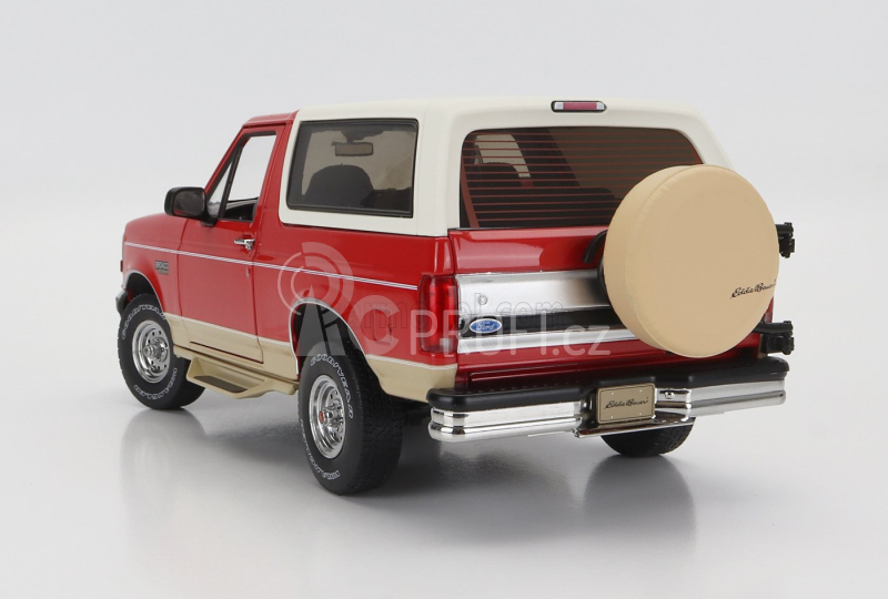 Greenlight Ford usa Bronco 1994 - Eddie Bauer Edition 1:18 Červená Zlatá Bílá