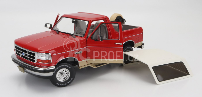 Greenlight Ford usa Bronco 1994 - Eddie Bauer Edition 1:18 Červená Zlatá Bílá