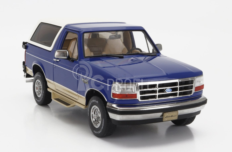 Greenlight Ford usa Bronco Eddie Bauer Edition 1996 1:18 Modrá Bílá