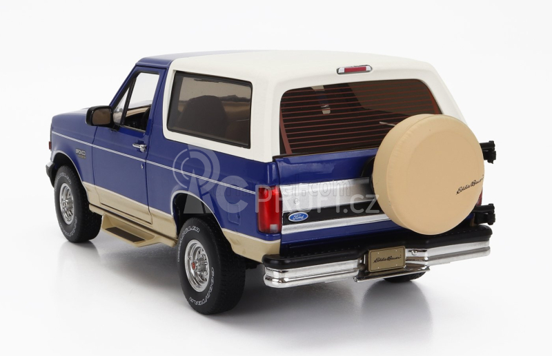 Greenlight Ford usa Bronco Eddie Bauer Edition 1996 1:18 Modrá Bílá