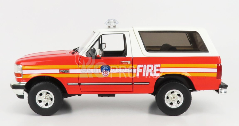 Greenlight Ford usa Bronco Fdny New York Fire Engine 1996 1:18 Červená Bílá