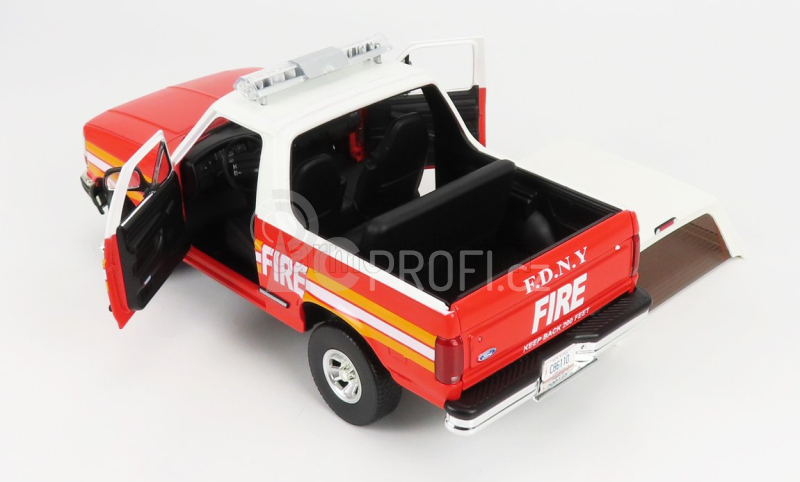 Greenlight Ford usa Bronco Fdny New York Fire Engine 1996 1:18 Červená Bílá